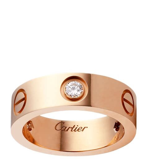 cartier pırlanta yüzük|cartier pink gold rings.